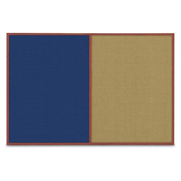 Slim Style Indoor Enclosed Corkboard, 42